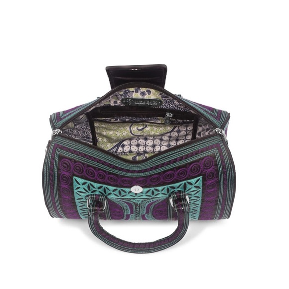 Banda Bag.Purple and Teal Satchel Bag